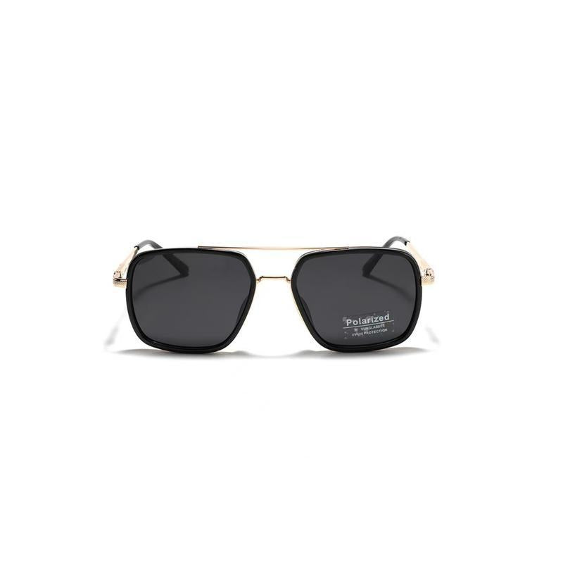 Back to School Sunglasses for Travel Use - Fashion Double Beam Sun Protection Glasses with Geometric Frame, Lightweight TR90 Material, Unisex