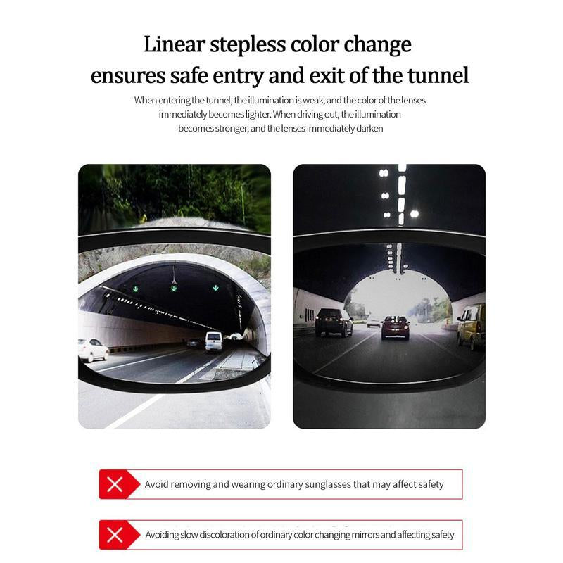 Paleshy 0.1 Seconds Smart Photochromic Sunglasses, Square Polarized Sunglasses for Men and Women UV Protection Sun Glasses Lightweight Outdoor Cat Eye Card Wearable Polarized Sunglass Women Sunglasses Fashion Color Changing Glasses