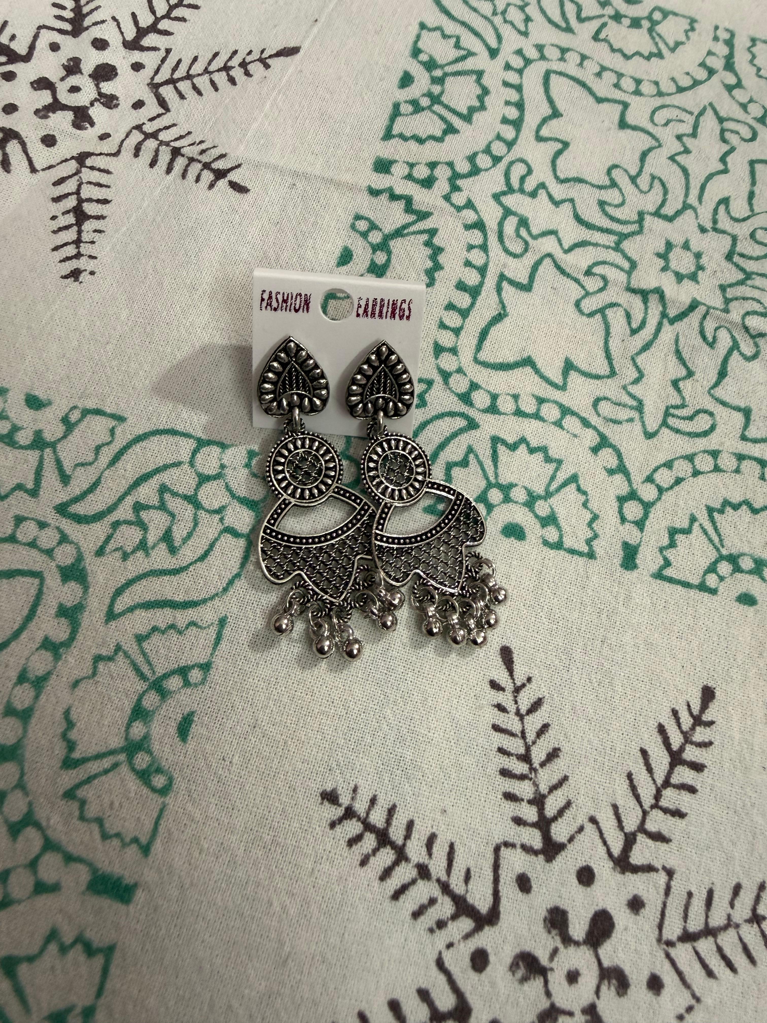 Latkan Earings (Silver Anti-Tarnish)