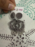 Latkan Earings Flower Shaped (Silver Anti-Tarnish)